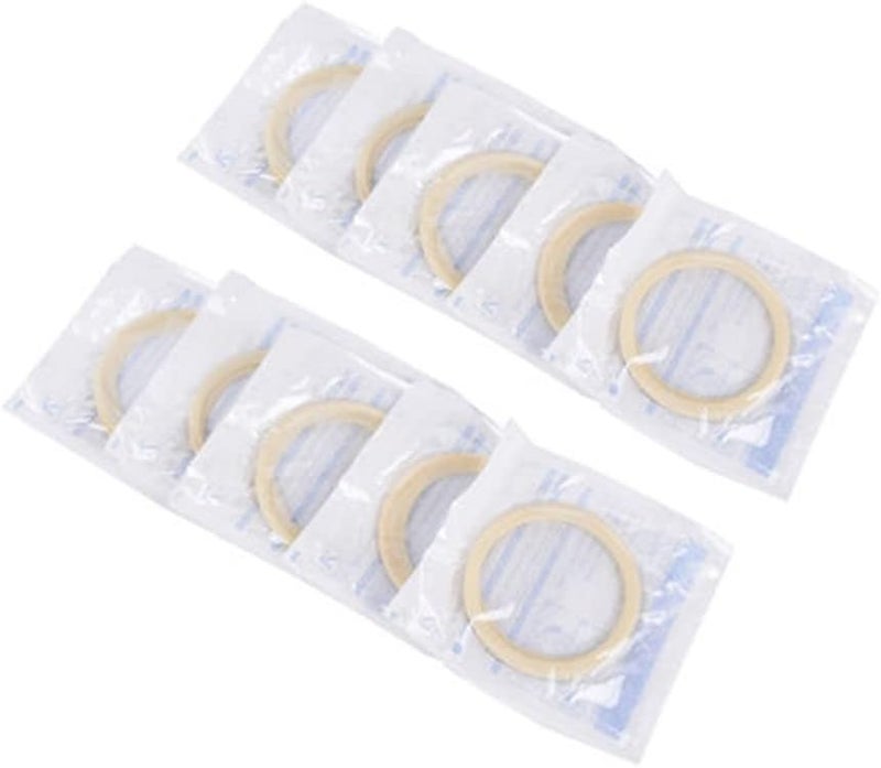 SeeFDENT 10 pcs Dental O Shape Rubber Dam Mouth Opener, Intraoral Cheek Retractors for Surgery Tool White - Image 1